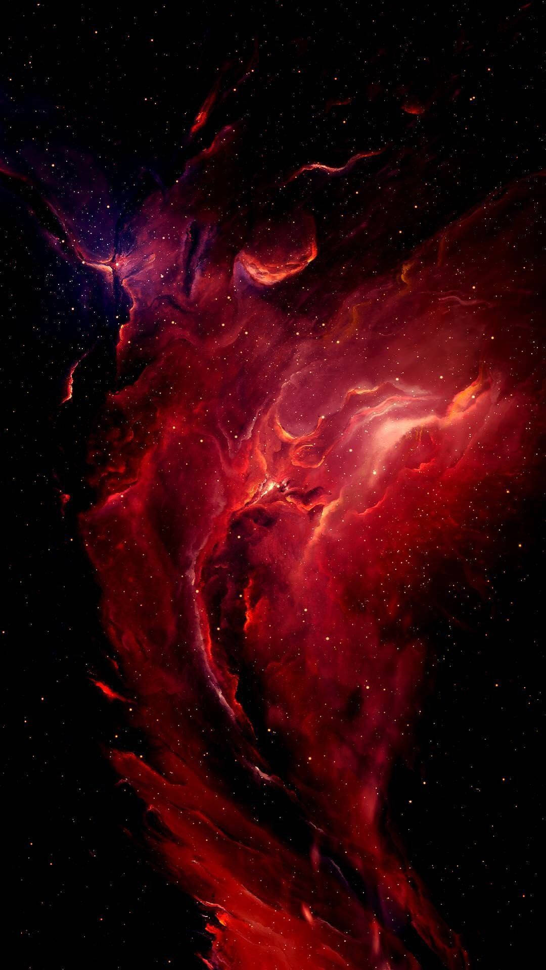 Best Oled Red Galaxy Background