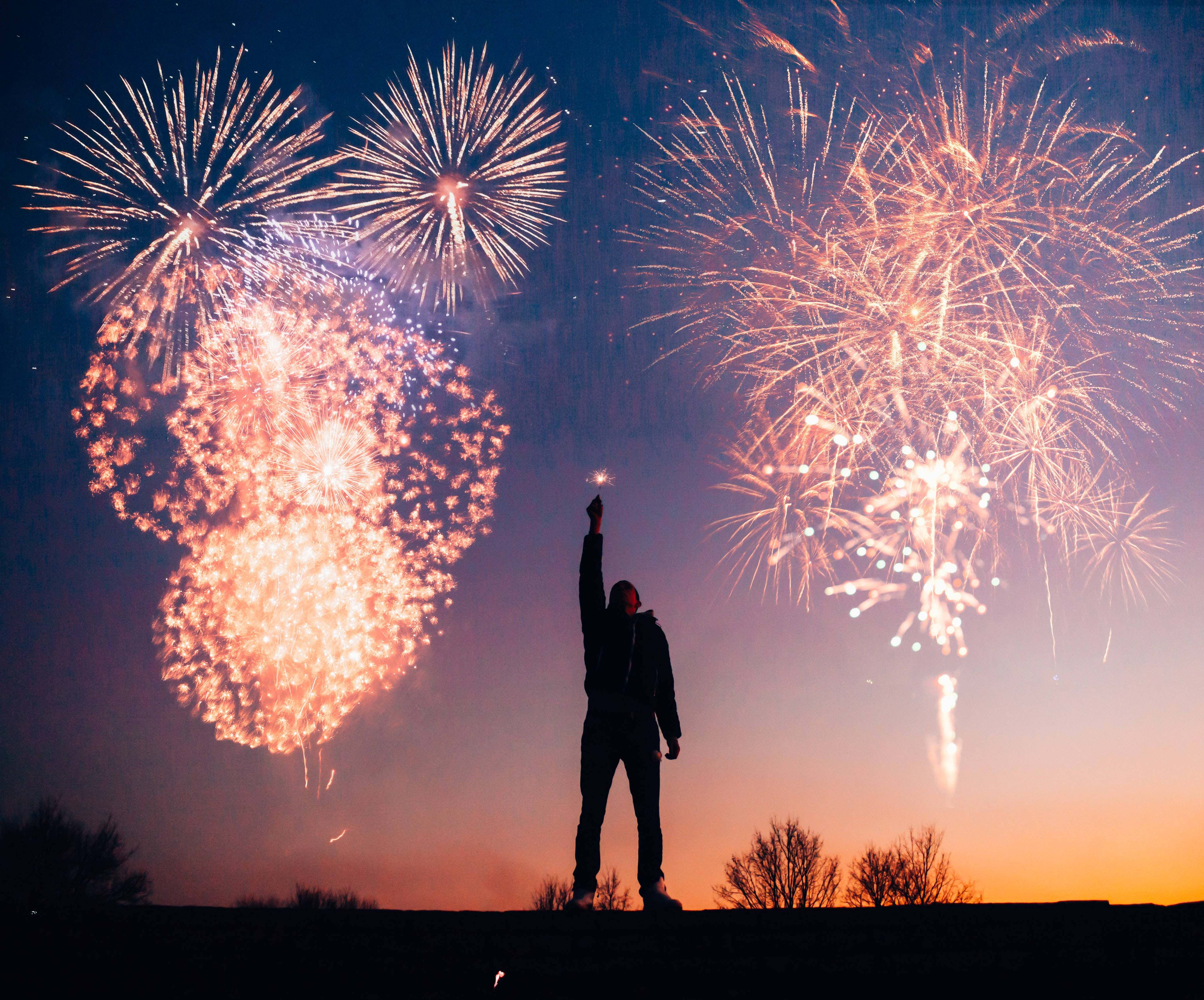 Best Quality Man With Fireworks