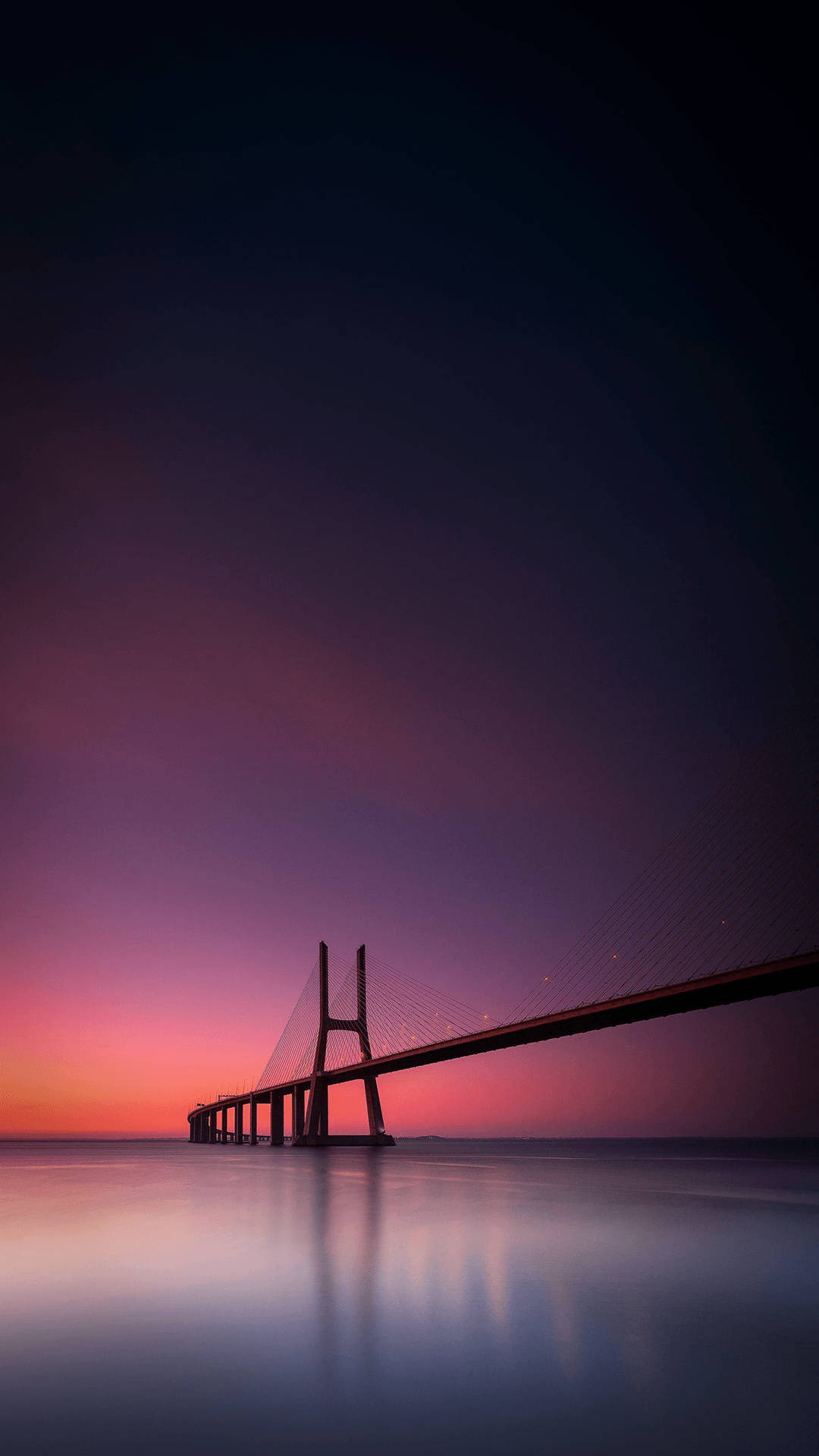 Best Smartphone Silhouette Of A Bridge Background