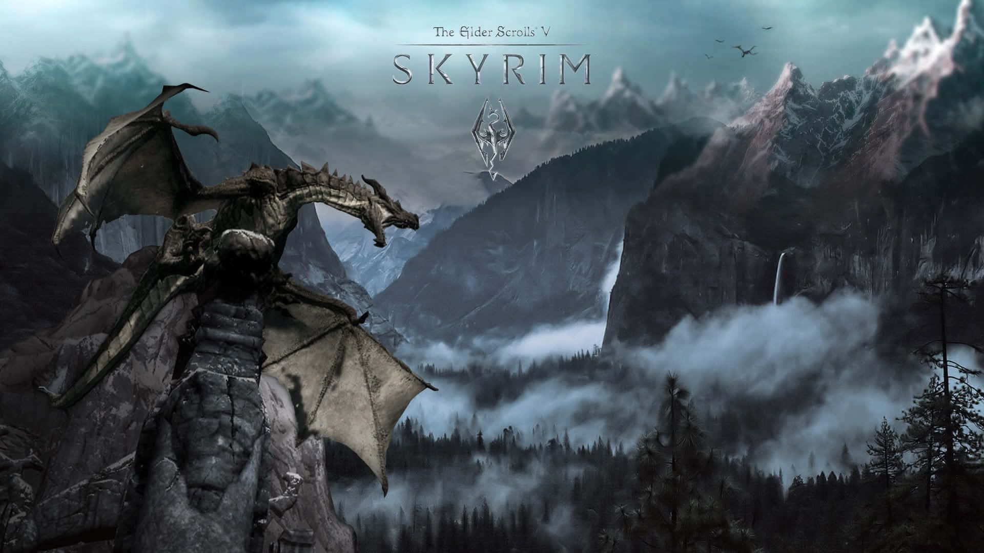 Best The Elder Scrolls: Skyrim Game Poster Background
