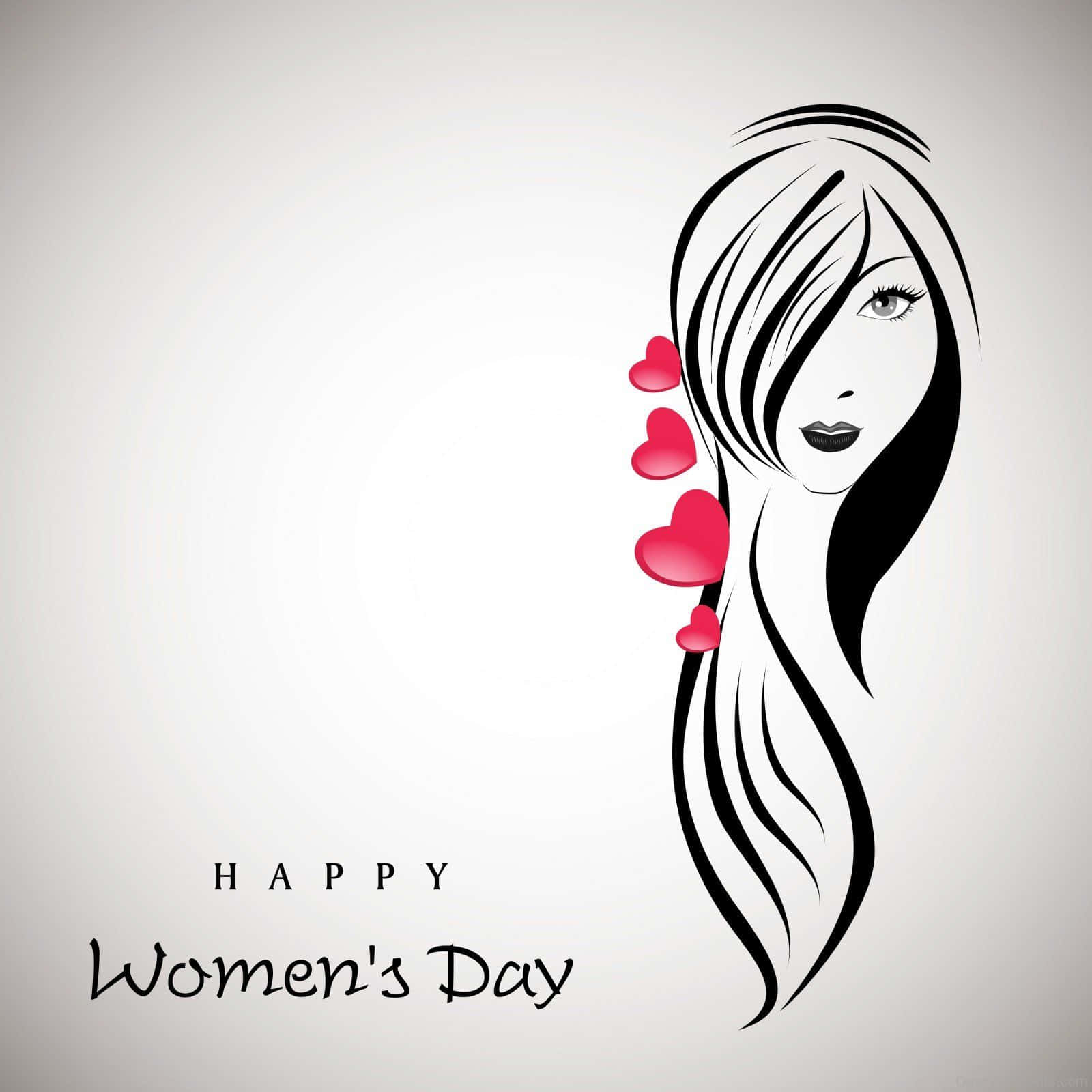 Best Wishes Greetings Happy Womens Day Background