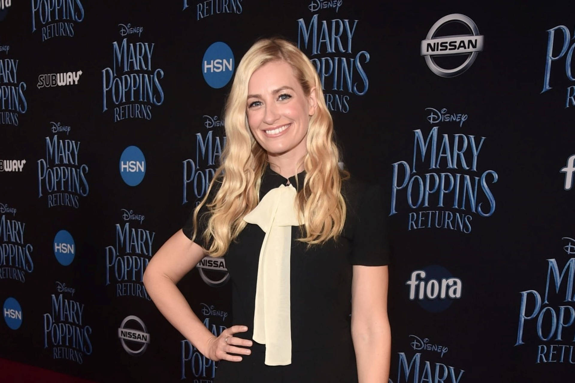 Beth Behrs Dazzles At Mary Poppins Returns Background