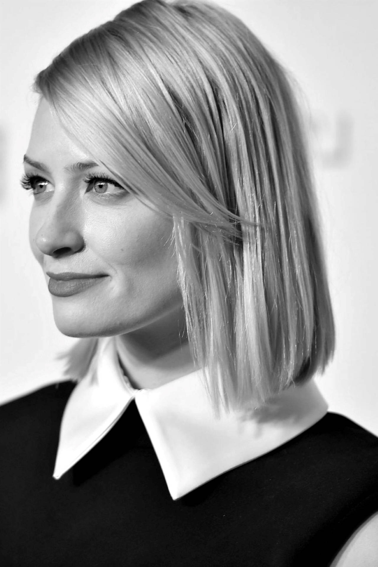 Beth Behrs Greyscale Background