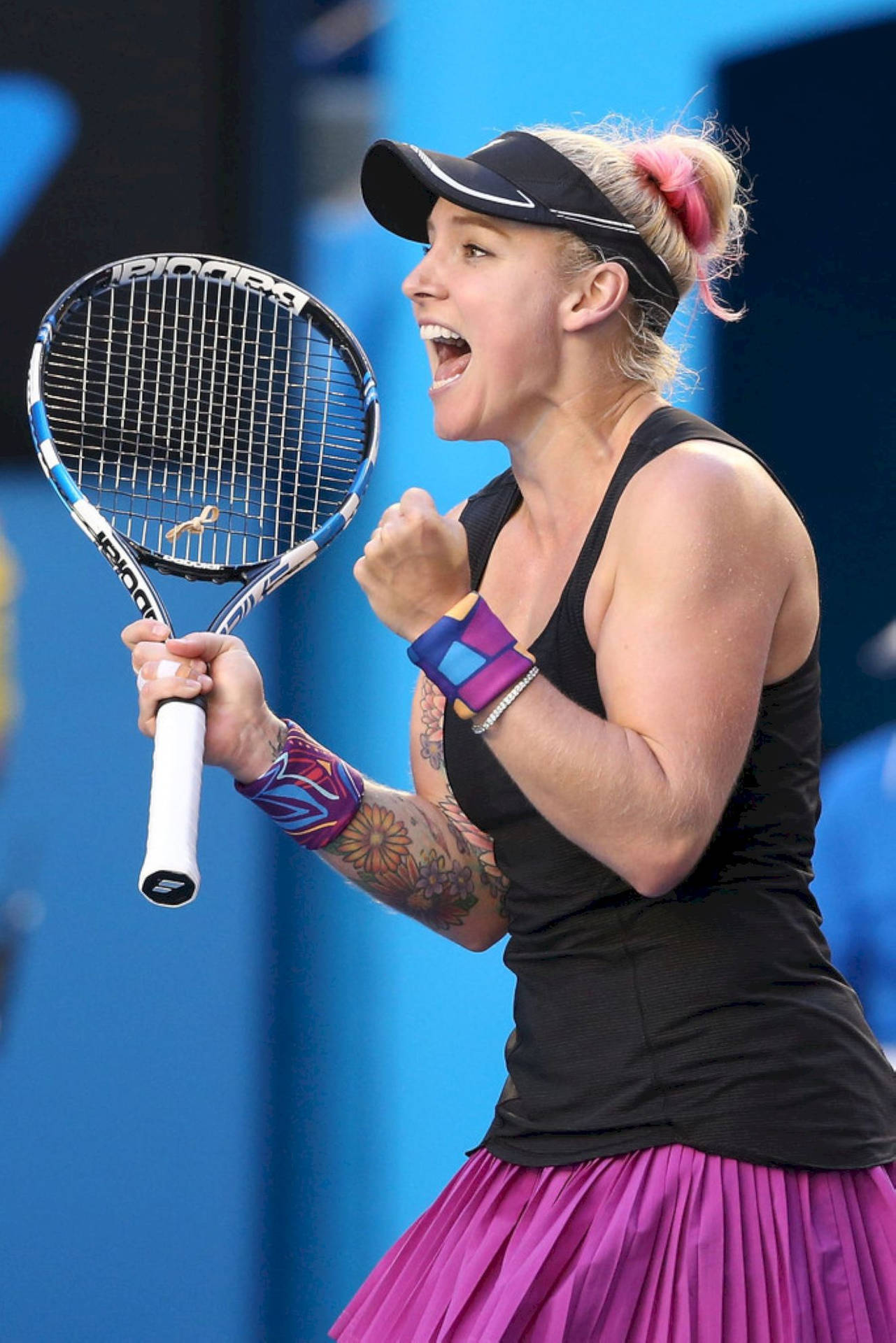 Bethanie Mattek-sands Happy Celebrating Background