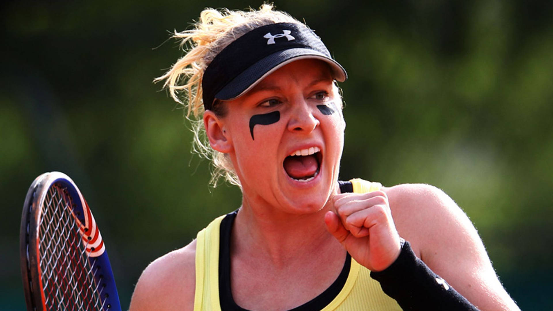 Bethanie Mattek-sands Triumphant Shout Background