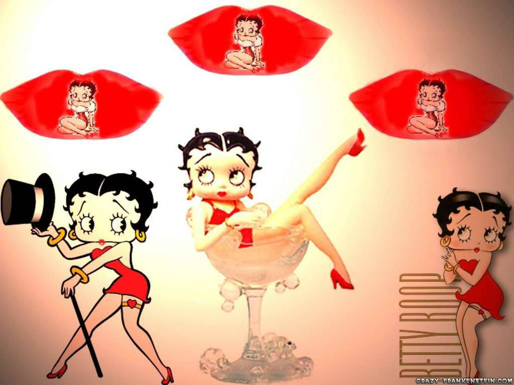 Betty Boop Cartoon Figurine Background