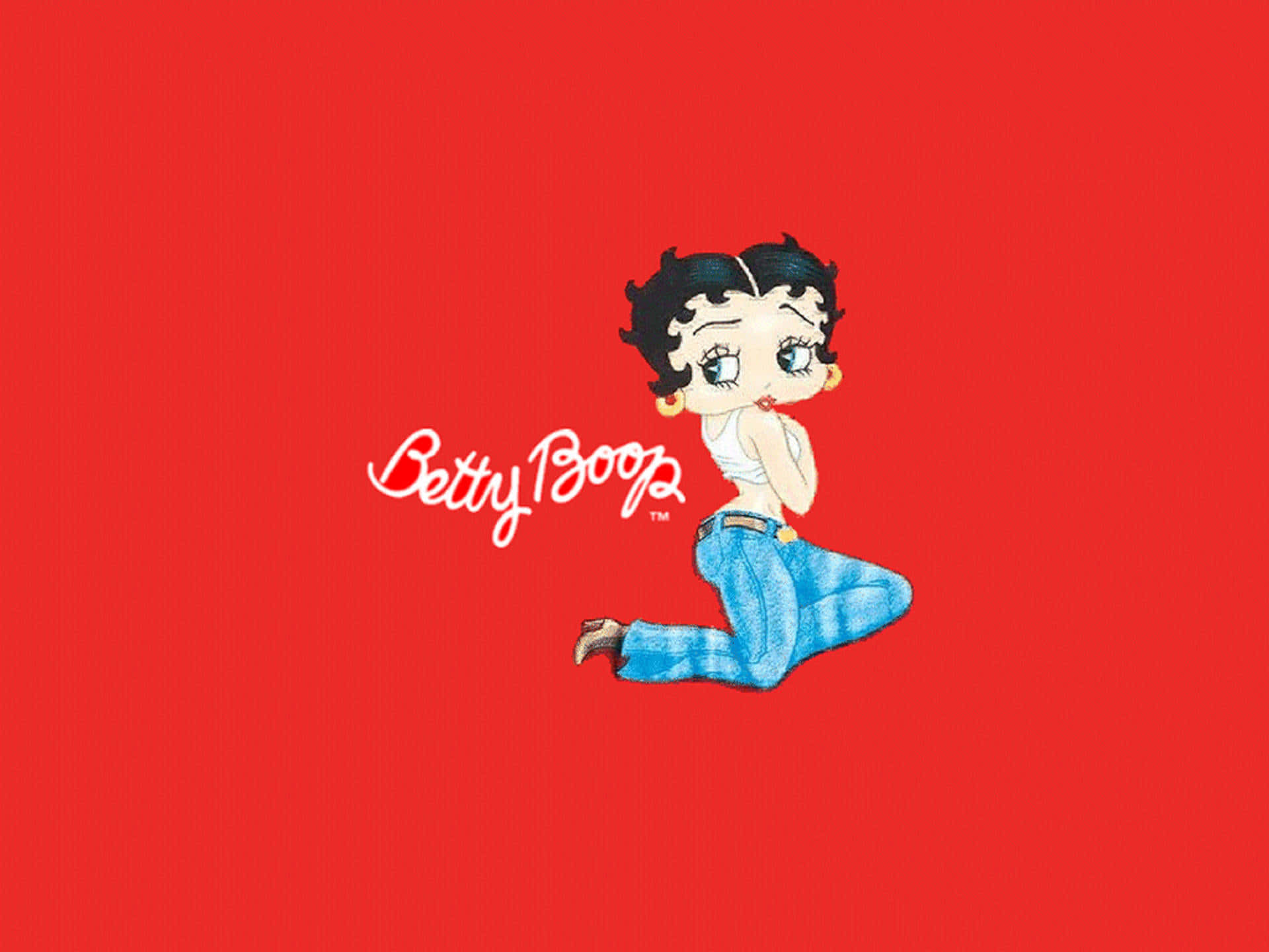 Betty Boop Celebrates The Christmas Holiday In Style Background