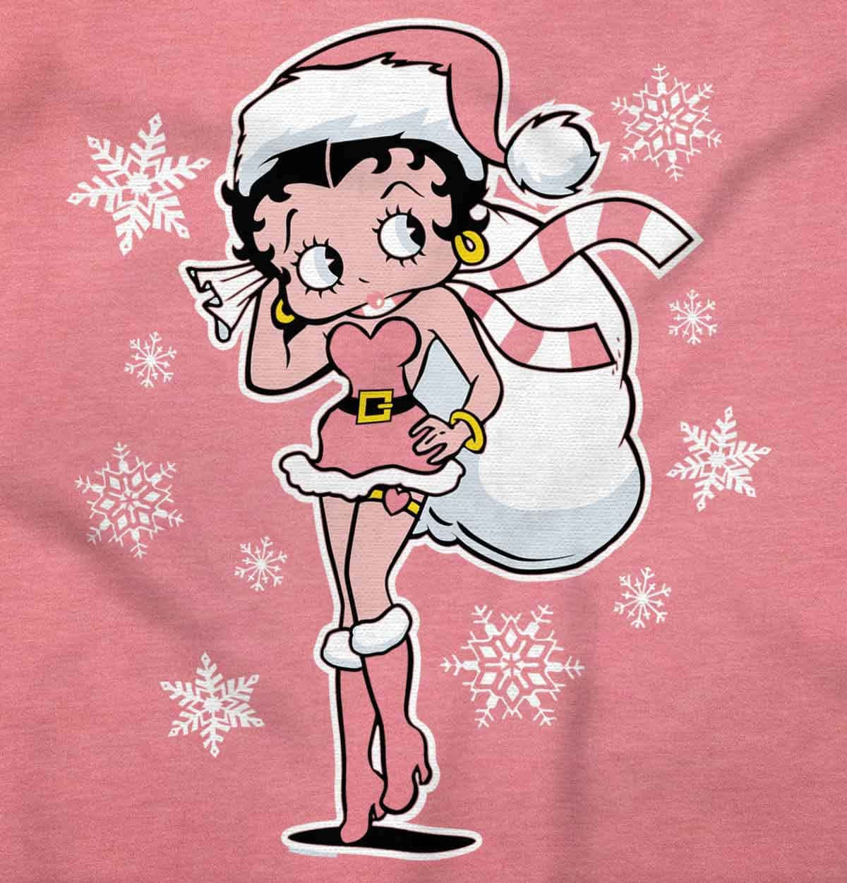 Betty Boop Santa Claus T-shirt Background