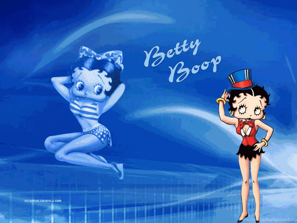 Betty Boop Summer Magician Background