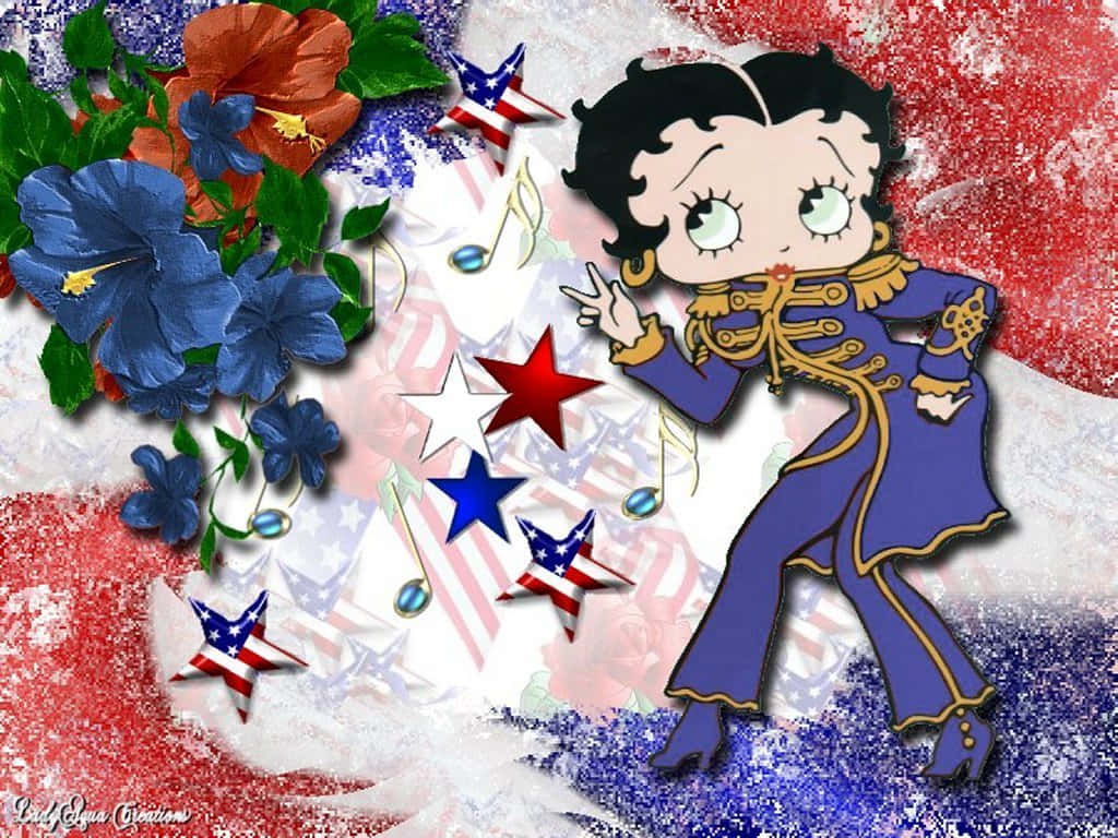 Betty Boop Wishing You A Merry Christmas! Background