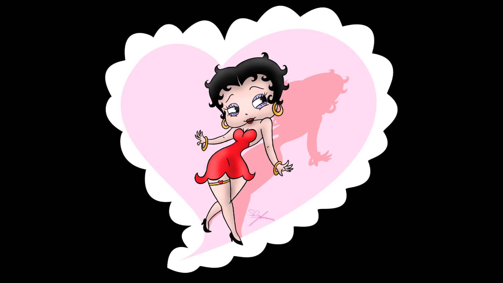 Betty Boop Wonderful Heart Background