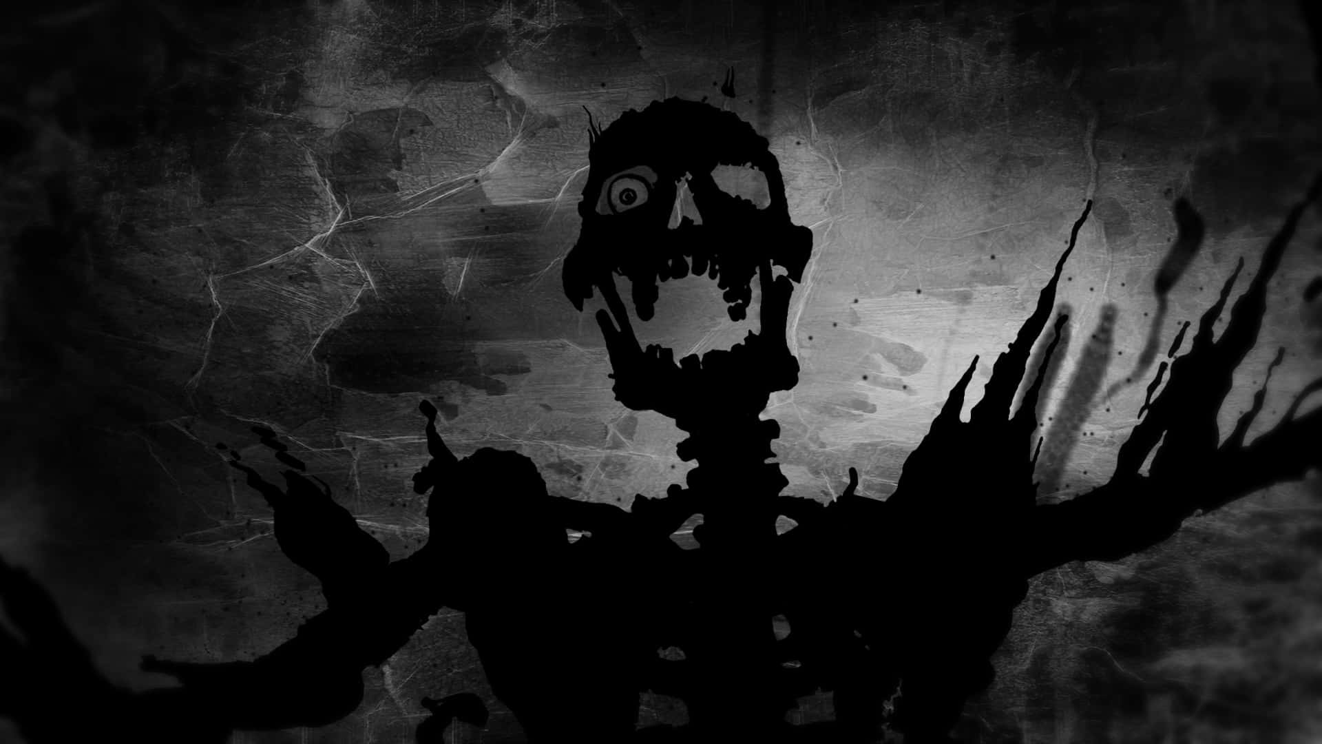 Beware Of Evil Skull Background