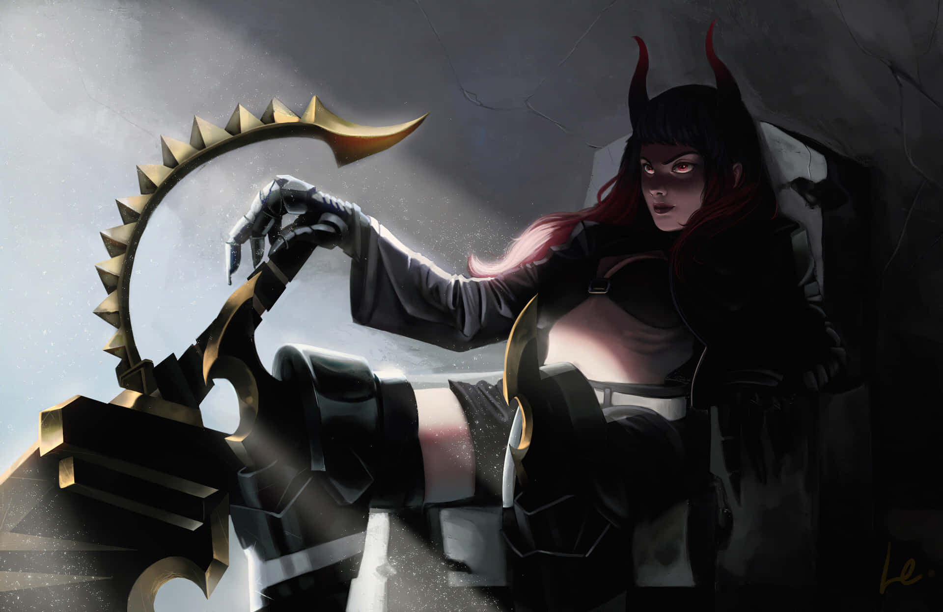 Beware The Devil Girl Background