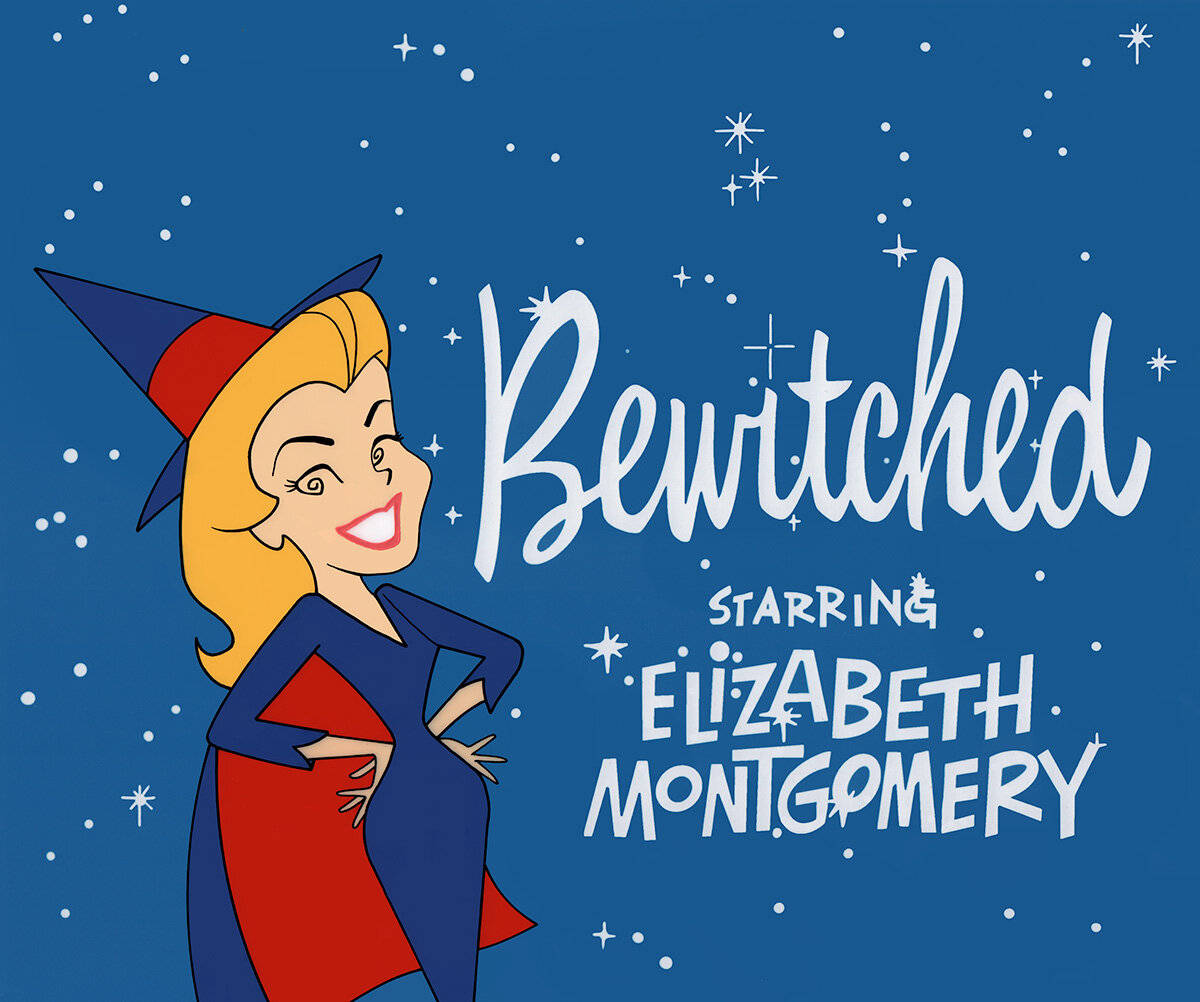 Bewitched Cartoon Poster Background