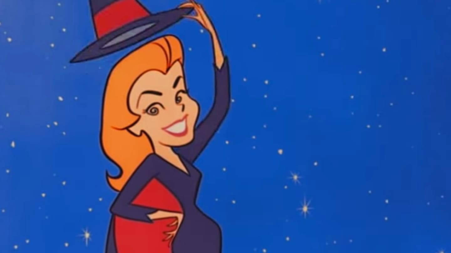 Bewitched Samantha With Witch Hat Background