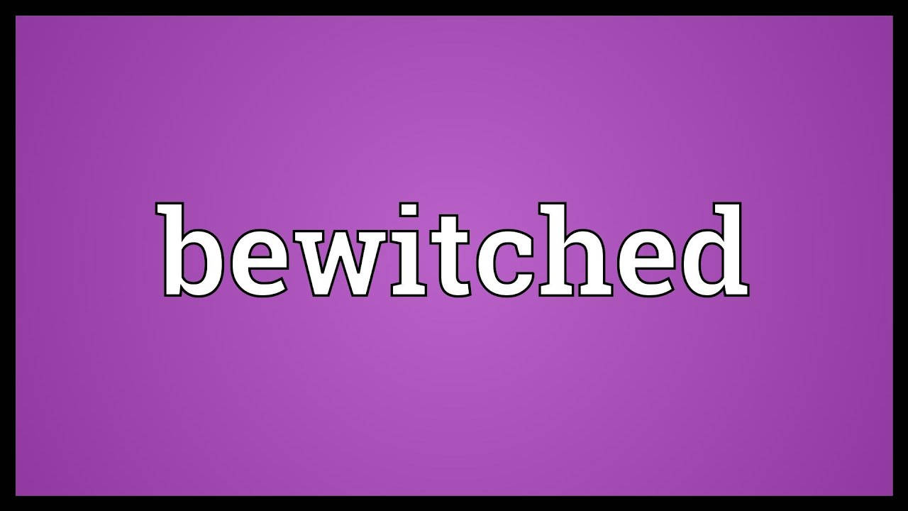 Bewitched Text On Purple Background