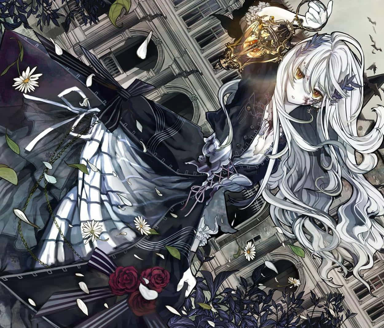 Bewitching Beauty In The Gothic Anime World. Background