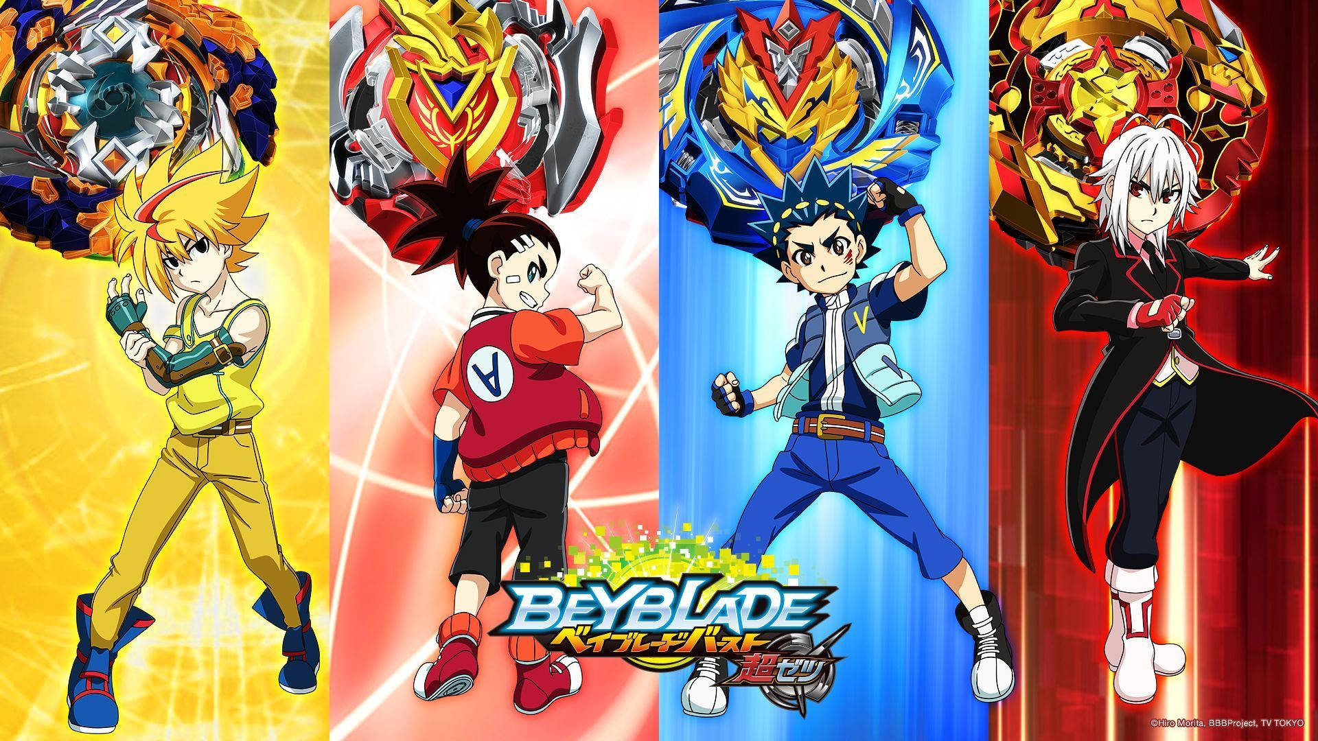Beyblade Burst Main Characters Background