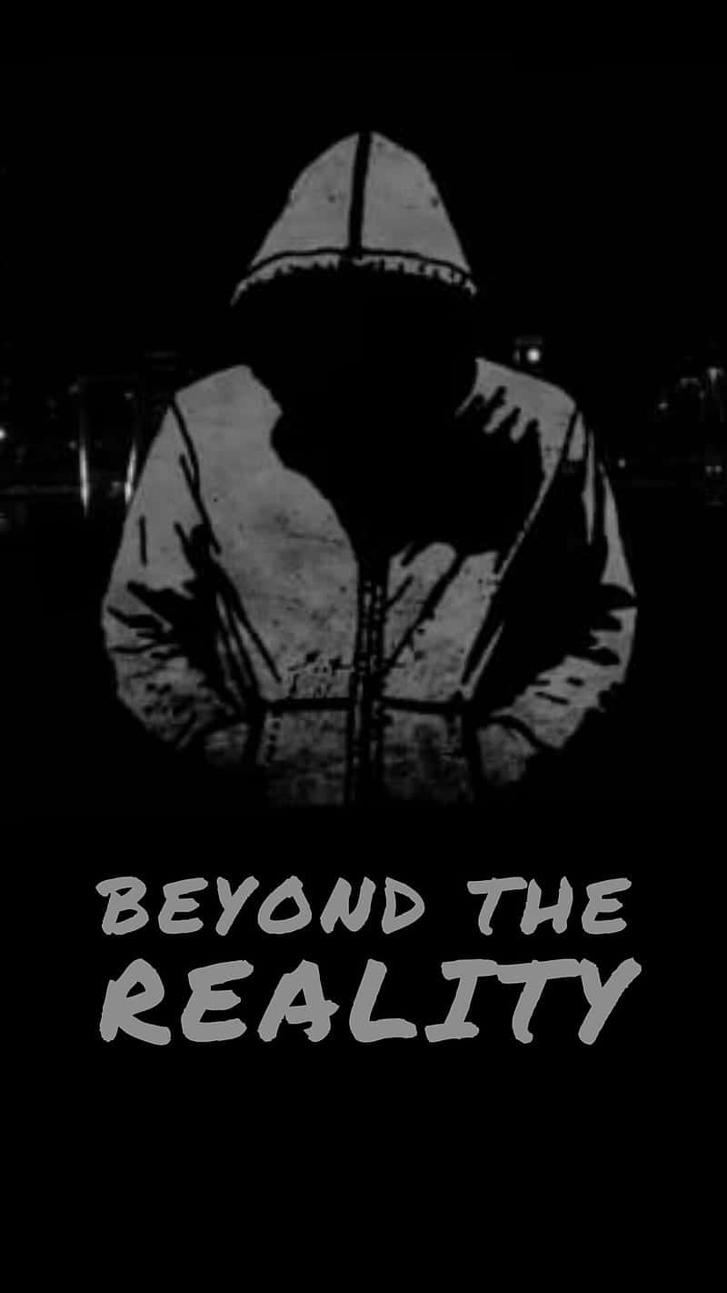 Beyond The Reality - A Man In A Hoodie Background