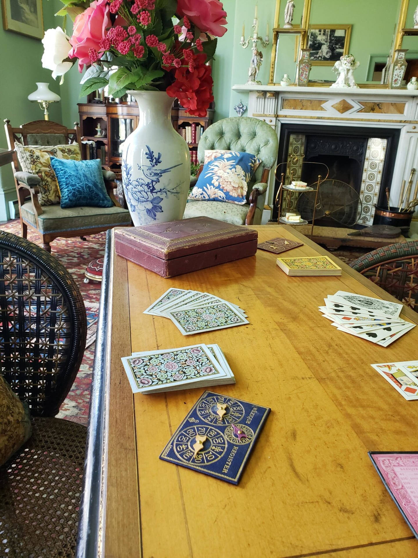 Bezique Cards On Table