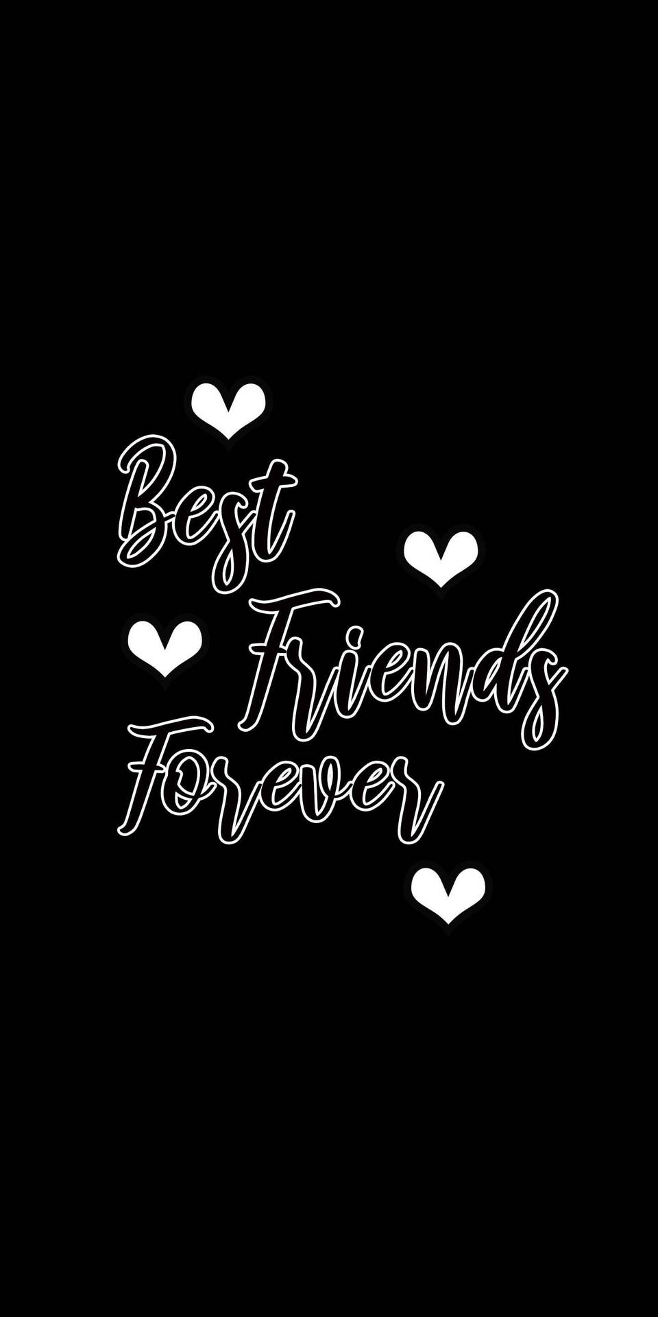 Bff Black And White Art Background