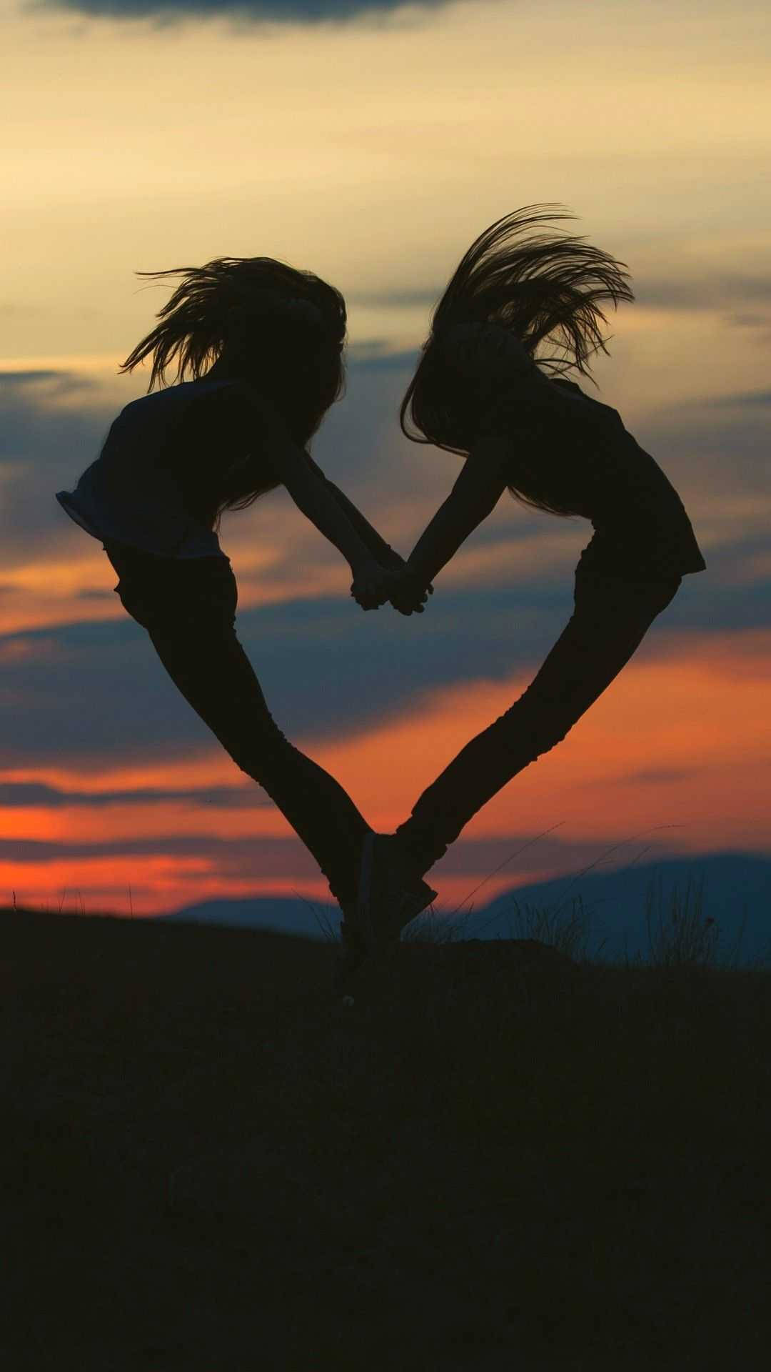 Bff Heart Pose Background