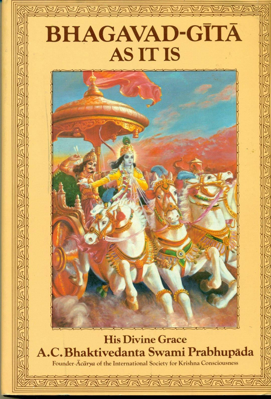 Bhagavad Gita As It Is Book Cover Background
