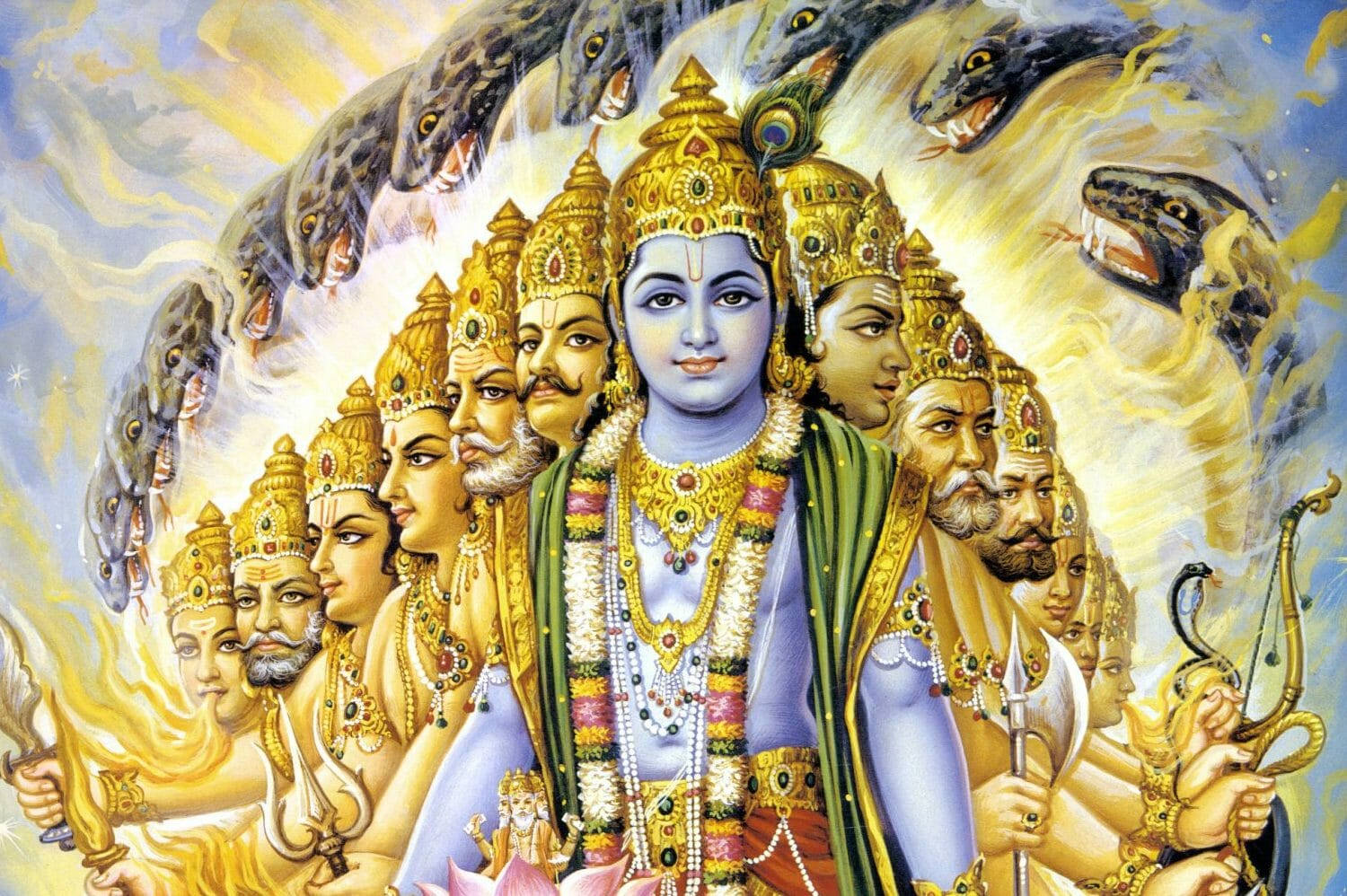 Bhagavad Gita Hindu Deities Digital Art