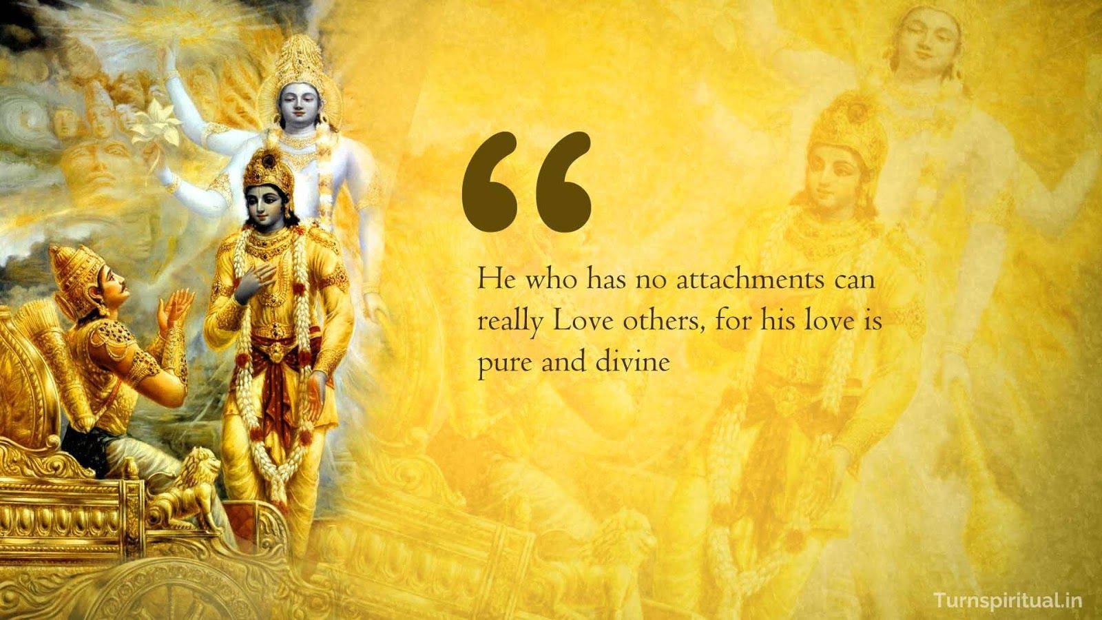 Bhagavad Gita Inspirational Quote Background