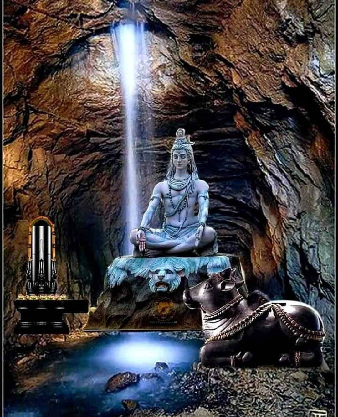 Bhole Baba In The Cave Background