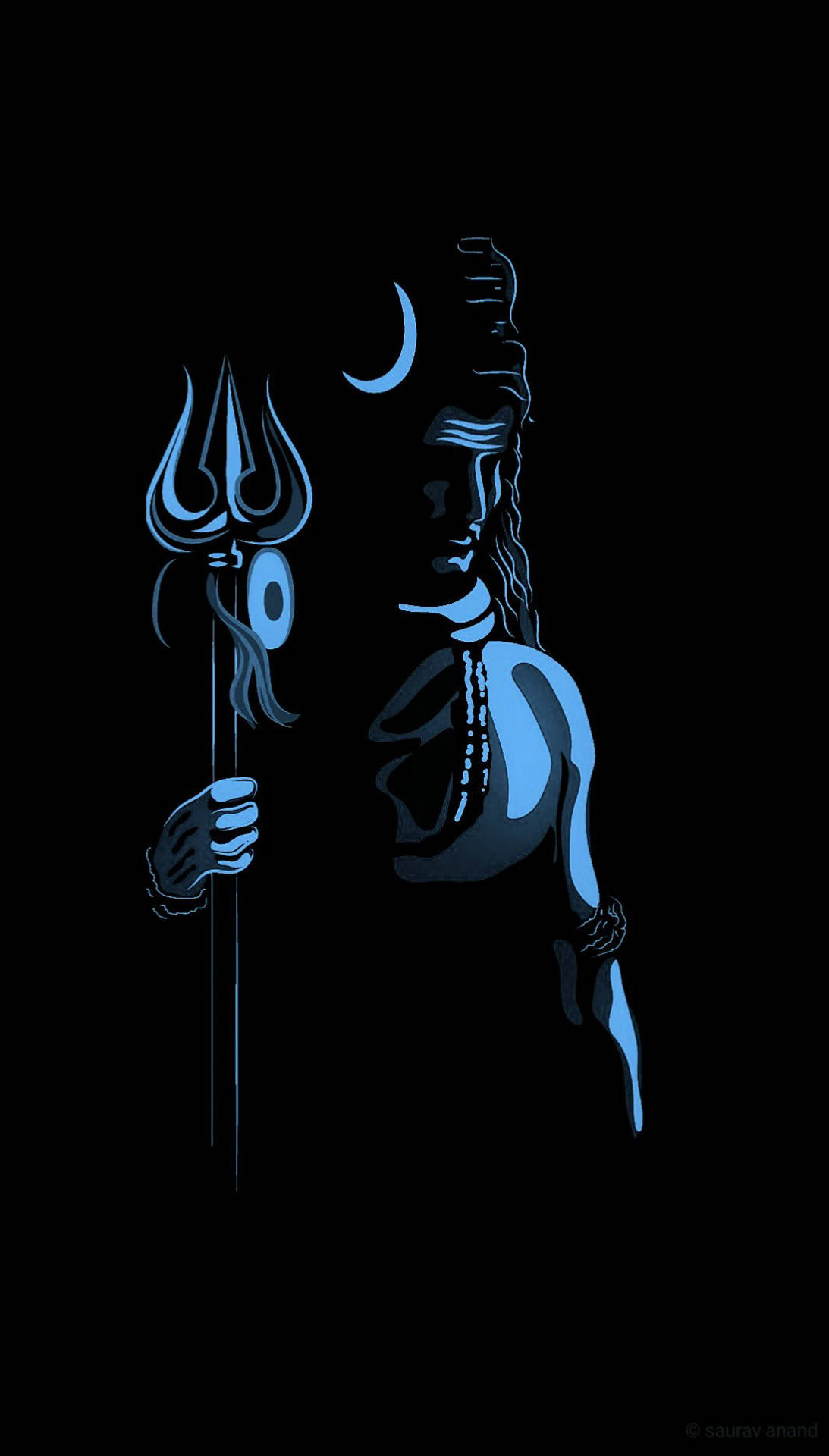 Bholenath Hd Dark Blue Theme Background