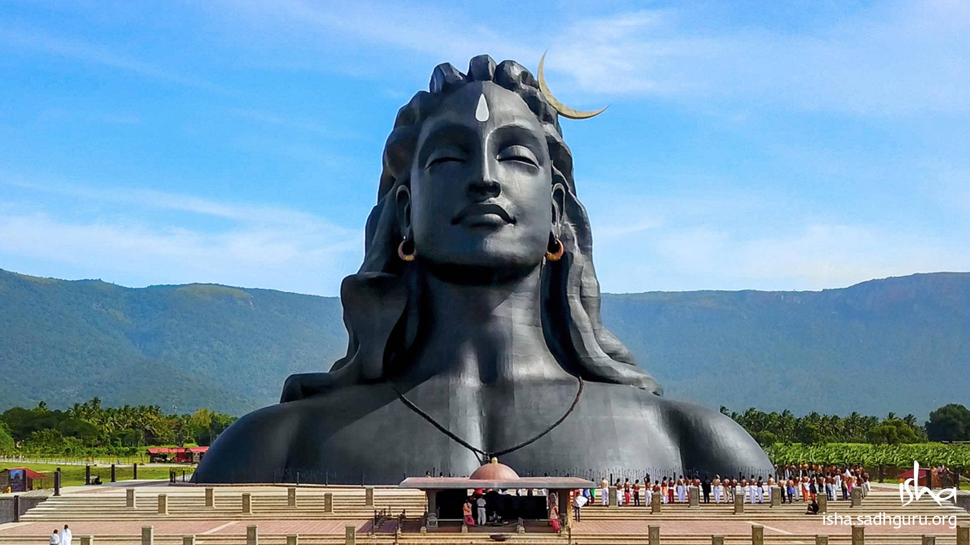 Bholenath Hd Lord Shiva Bust Sculpture Background