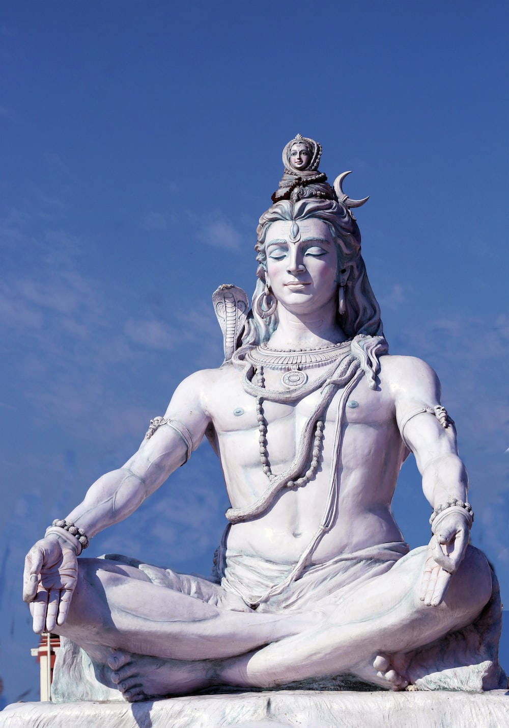 Bholenath Hd Lord Shiva White Marble Statue