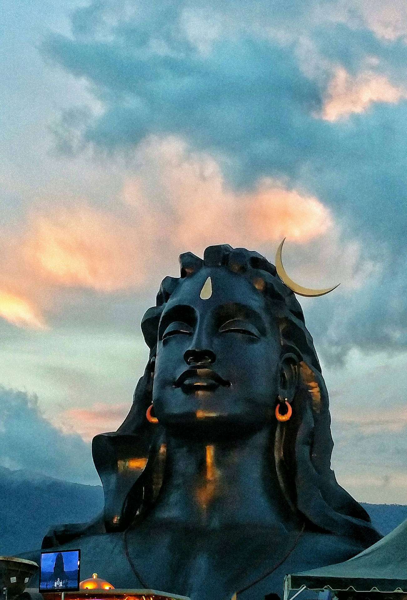 Bholenath Hd Maha Shiva Adiyogi Statue India Background