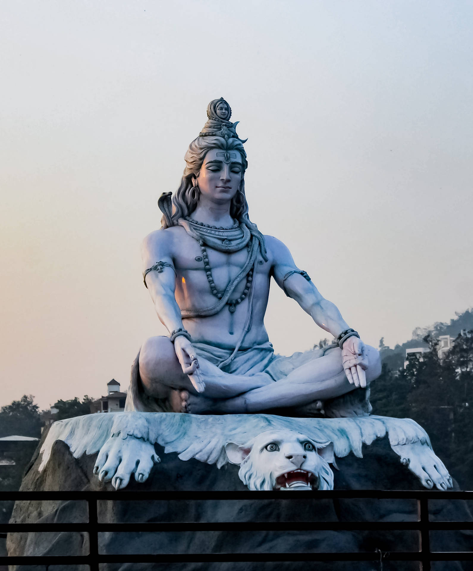 Bholenath Hd Shiva Adiyogi Statue India Background
