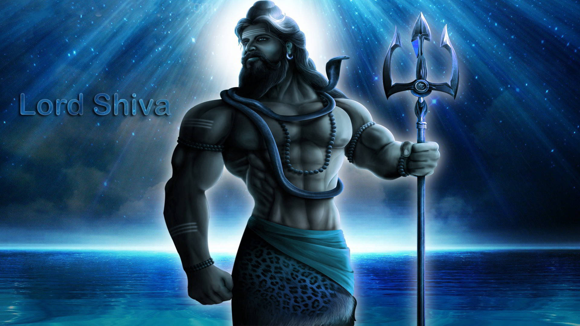 Bholenath Hd Shiva Standing With Trident Background