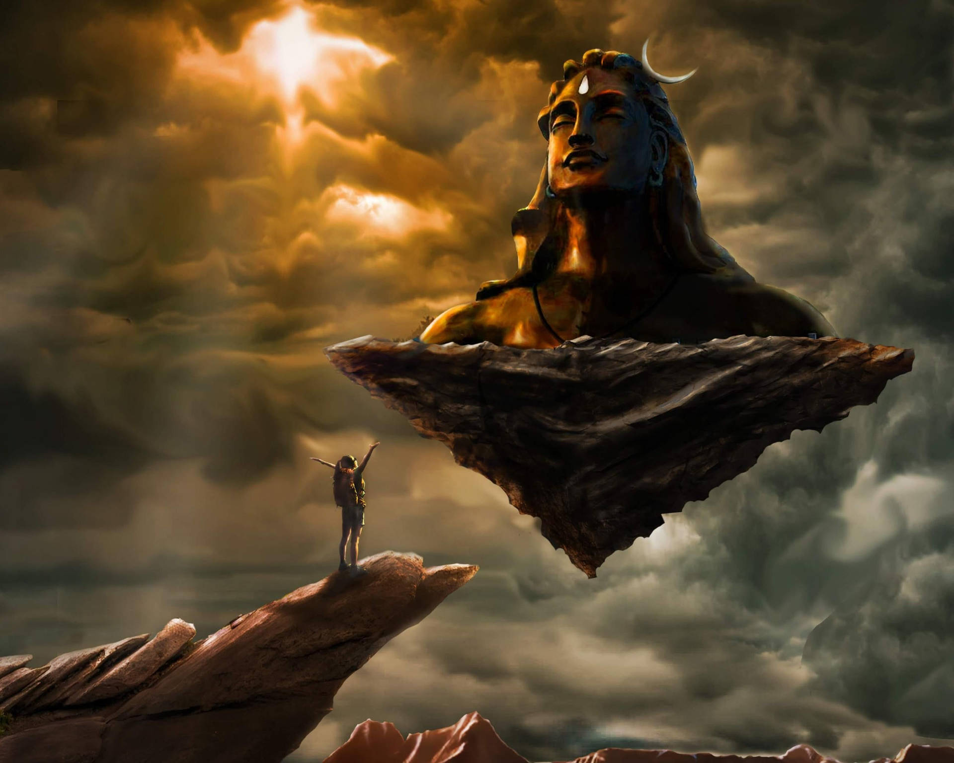 Bholenath Hd Shiva Worshipper Fantasy Background