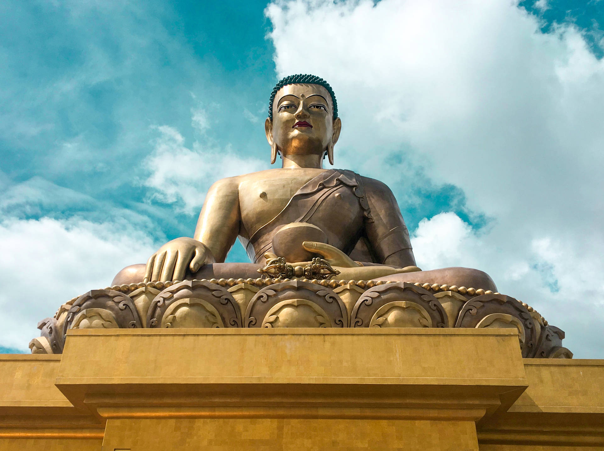 Bhutan Buddha Statue Background