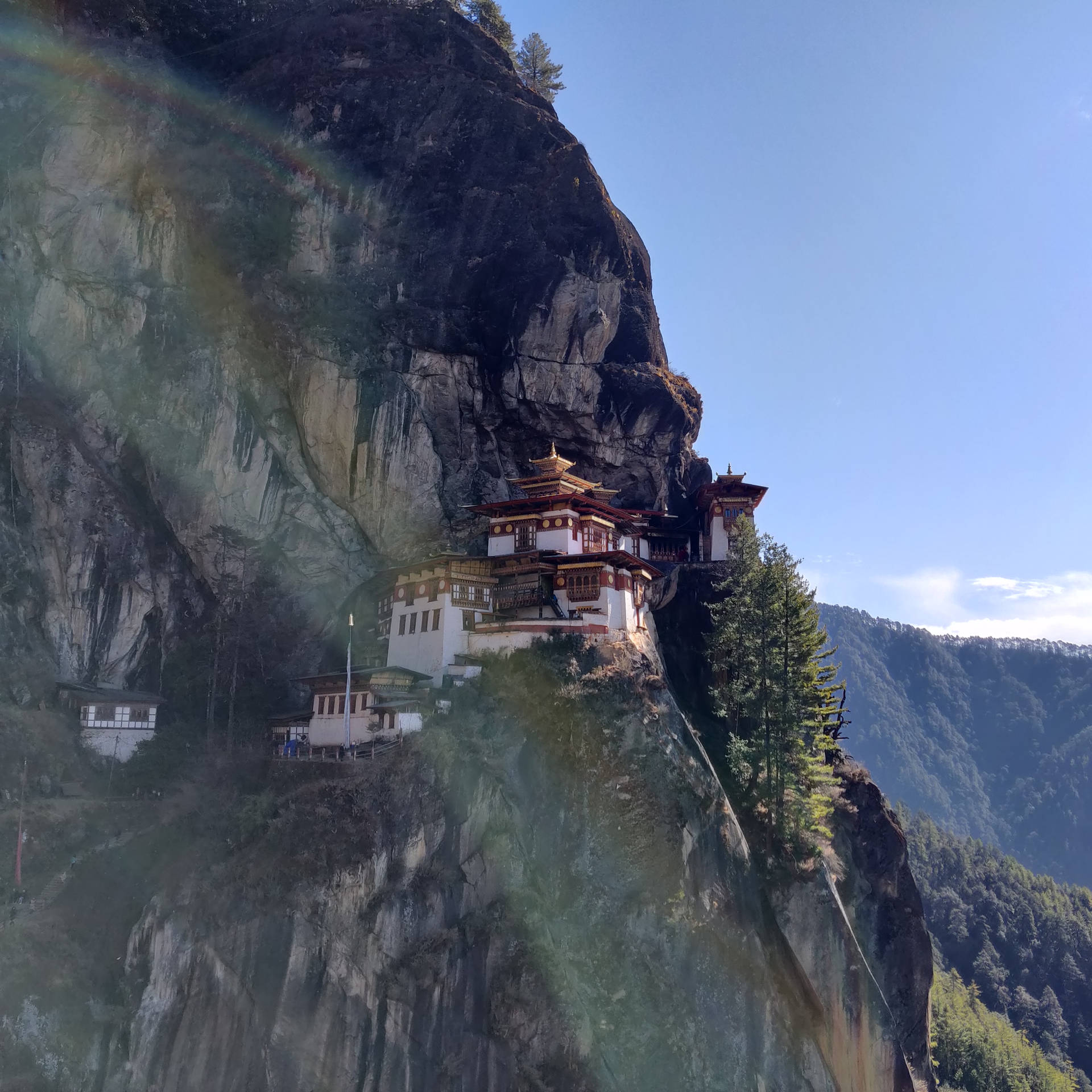 Bhutan Dreamy Tiger Nest Background