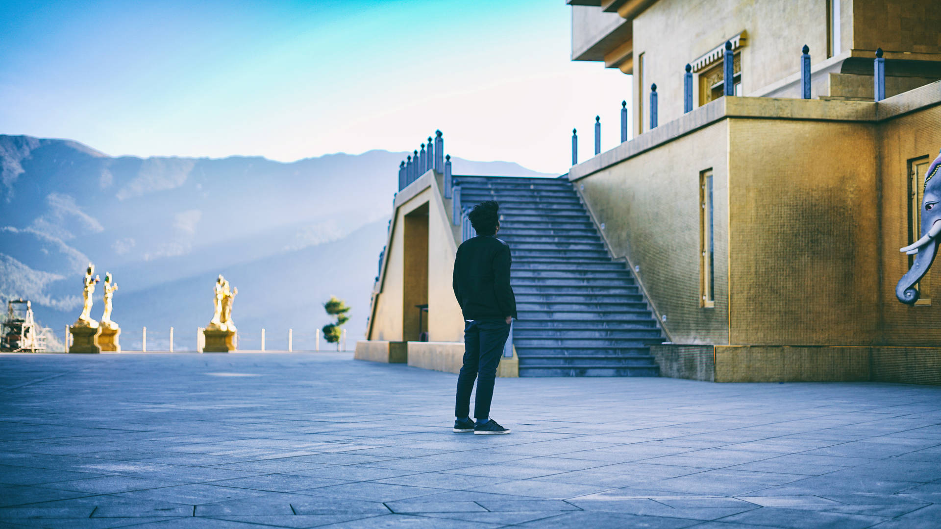 Bhutan Kuensel Phodrang Palace Background