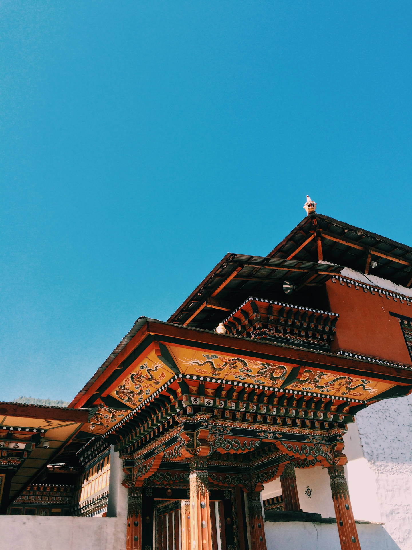 Bhutan Punakha Temple Background