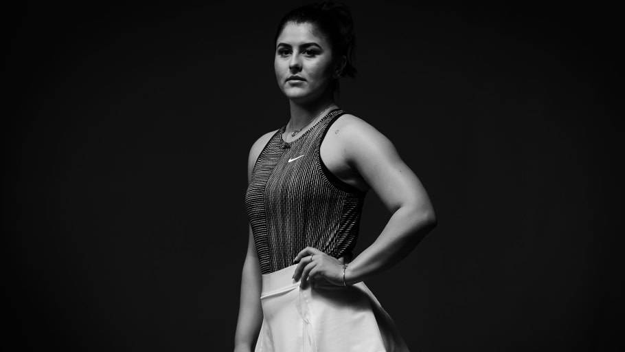 Bianca Andreescu In Monochrome Background