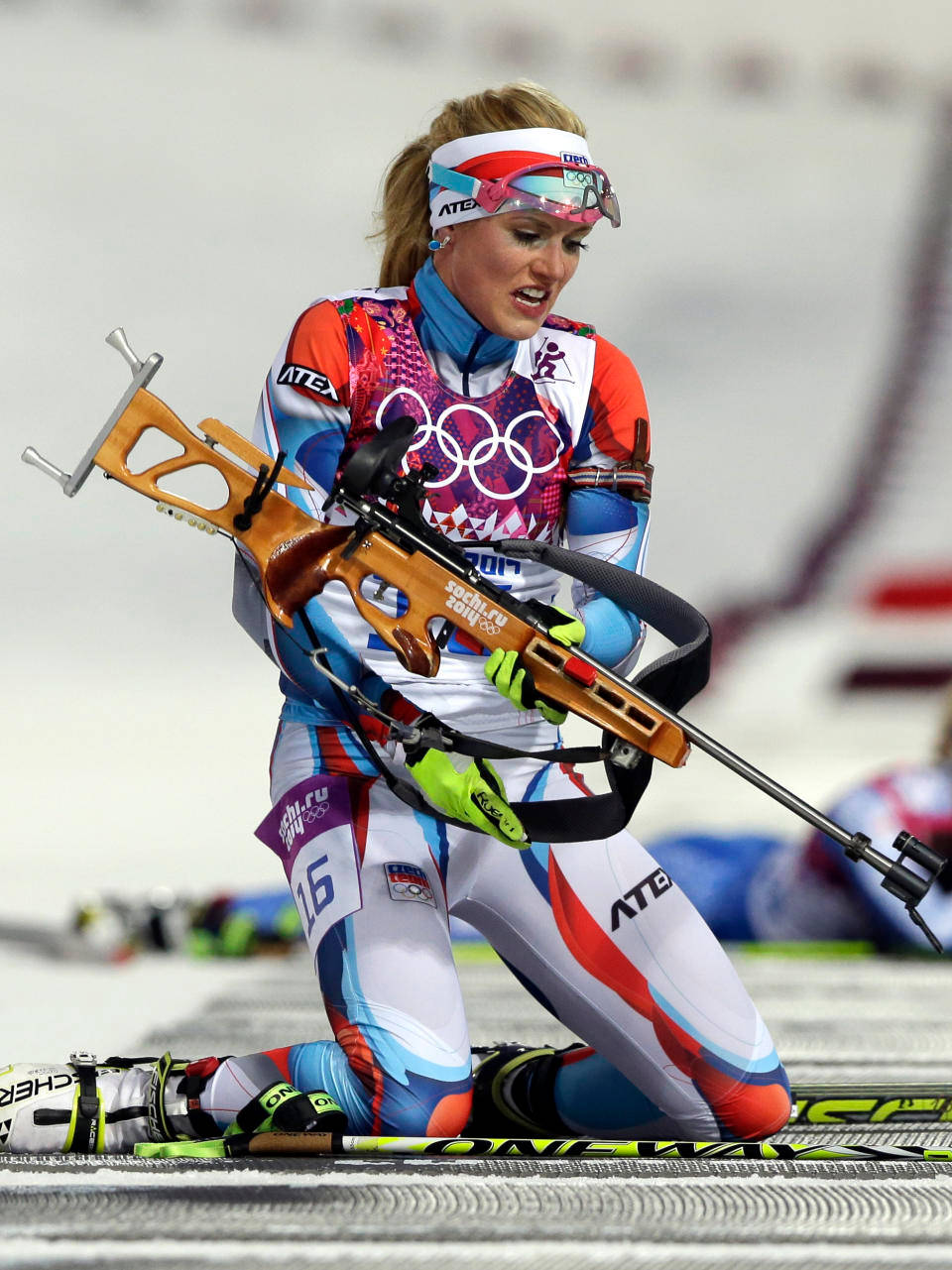 Biathlon Athlete Gabriela Soukalova Winter Olympics Background