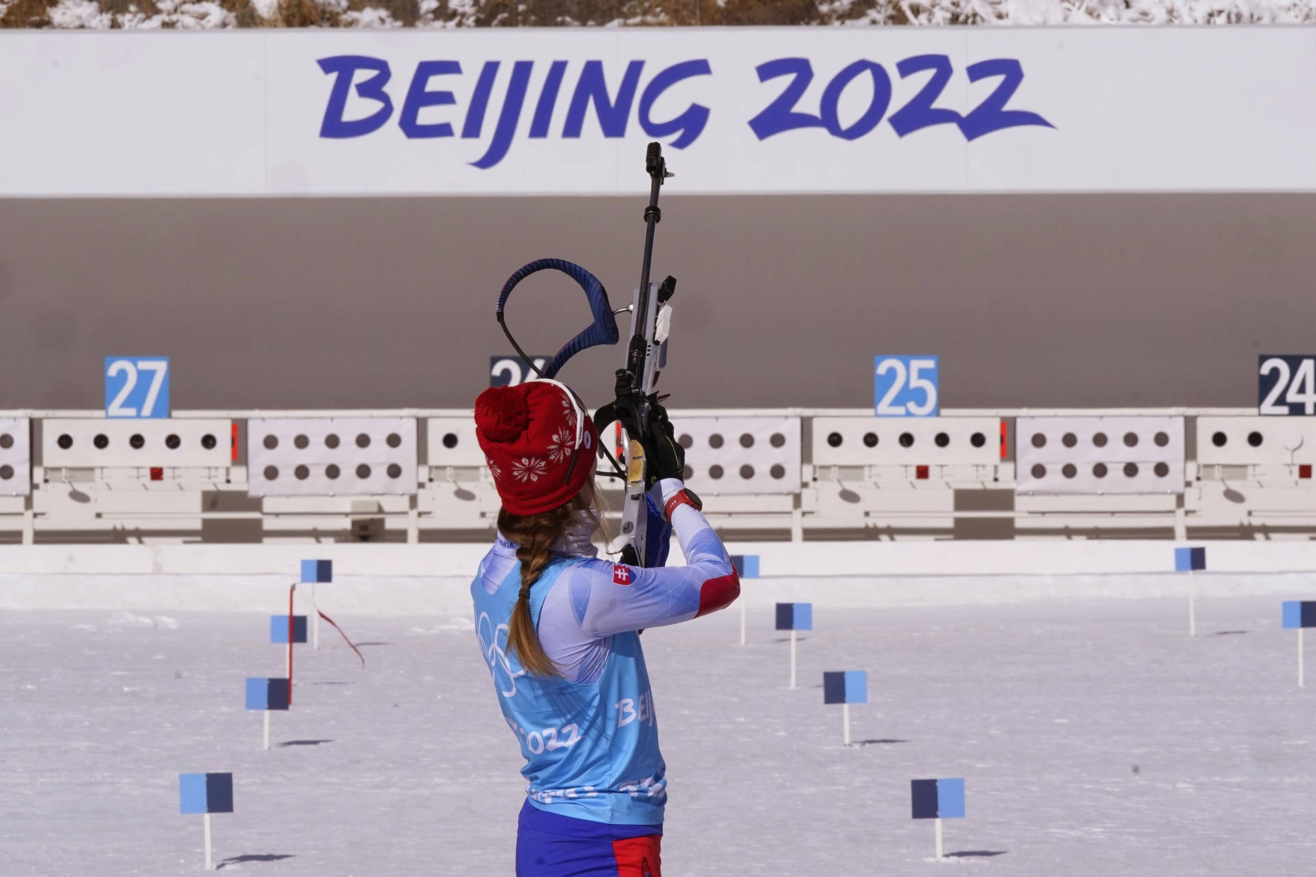 Biathlon Ivona Fialková Training Beijing 2022