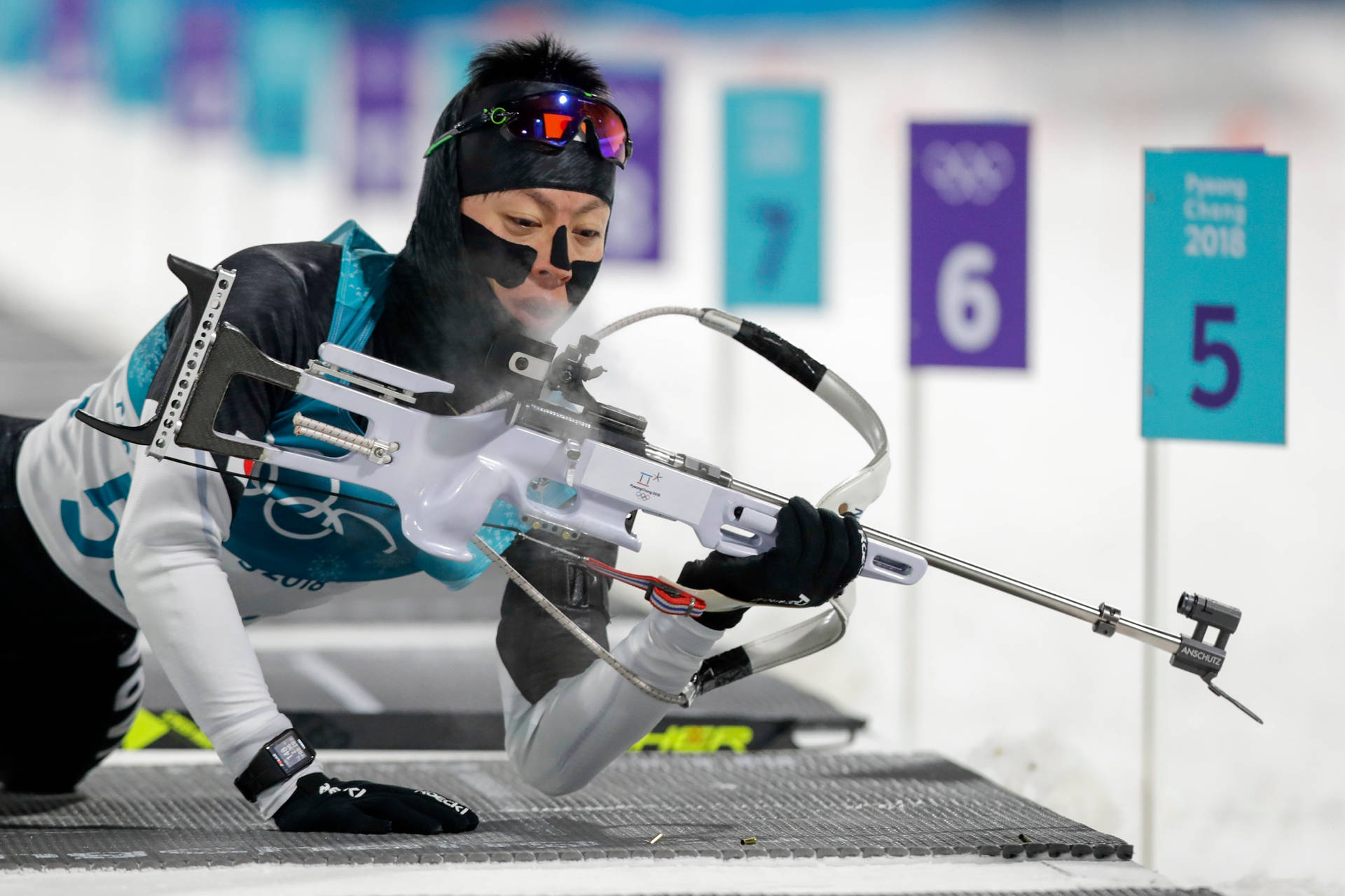 Biathlon Mikito Tachizaki At Pyeongchang Olympics Background