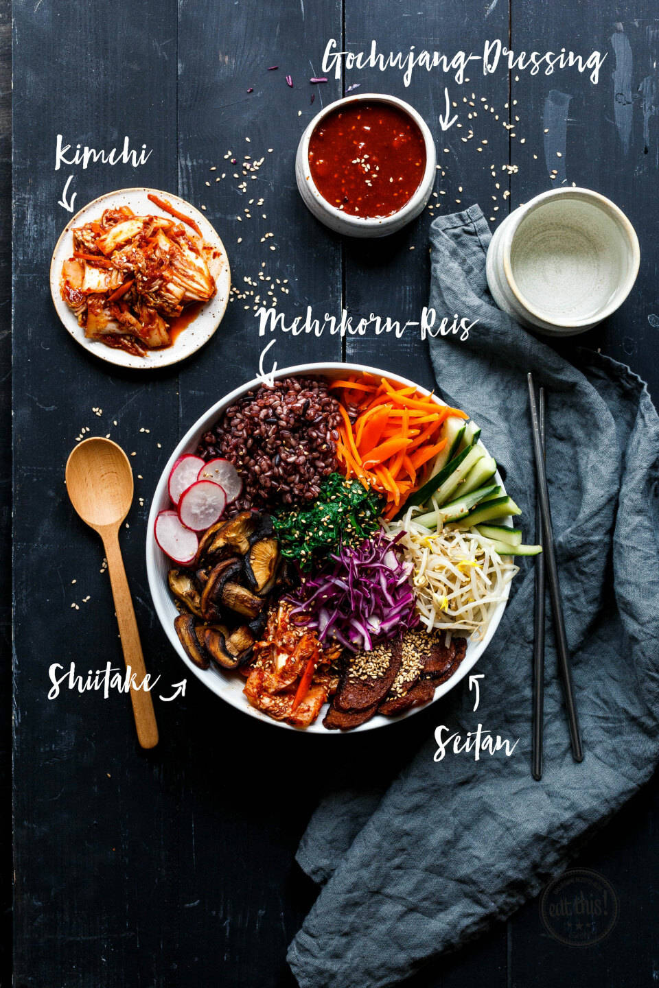 Bibimbap Infographic Photo