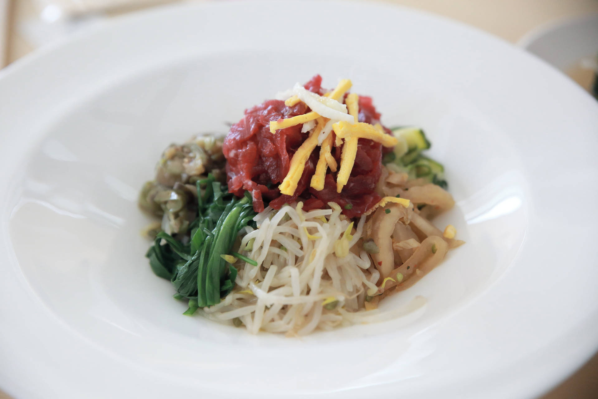 Bibimbap With Raw High Quality Beef