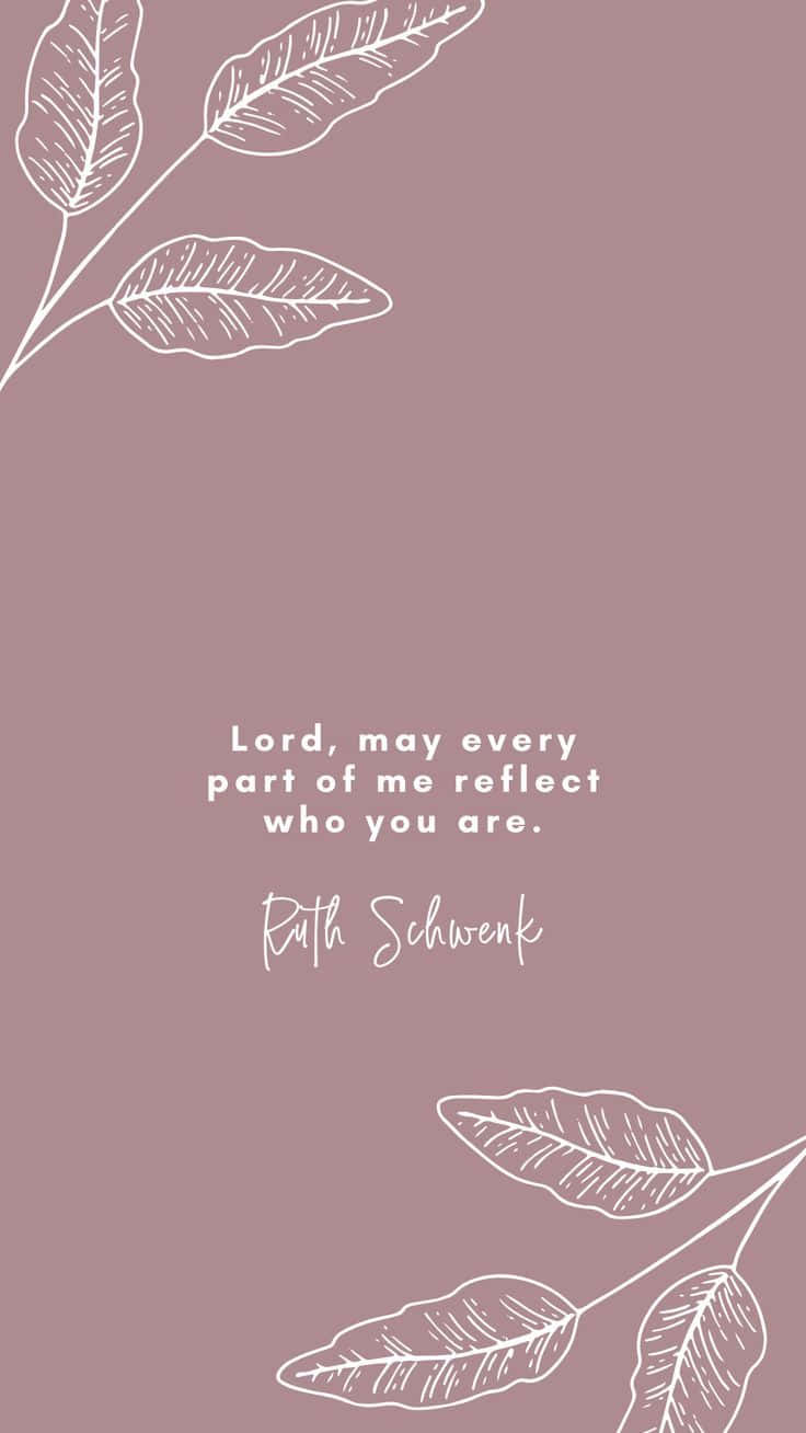 Bible Verse Phone Pink And White Background