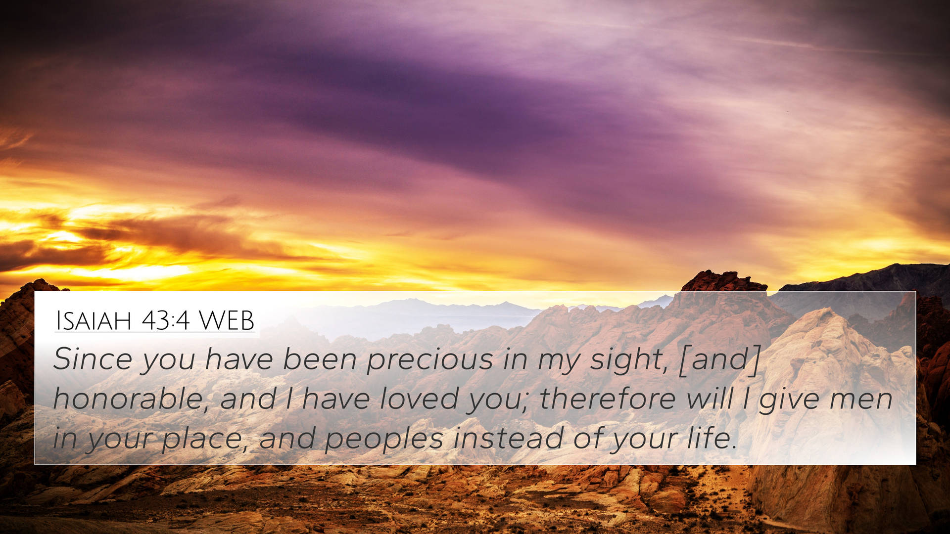 Bible Verse With The Word Precious Background