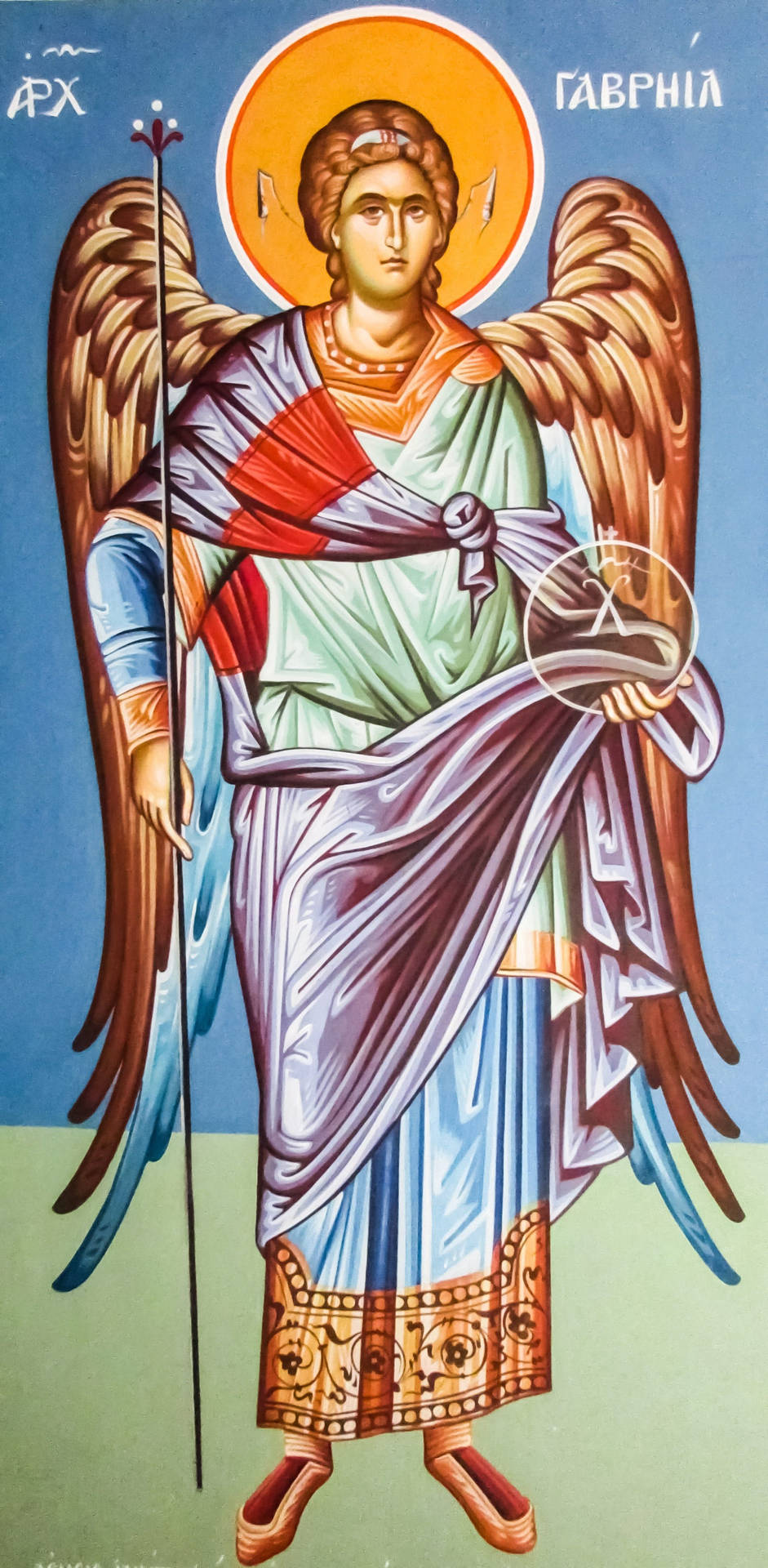 Biblical Angel Long Stick Background